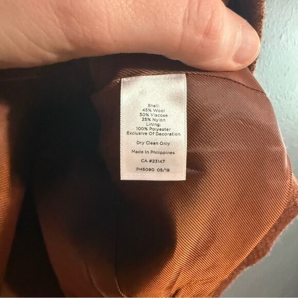 Talbots Wool Band-Collar Jacket Size 4 - Picture 4 of 5